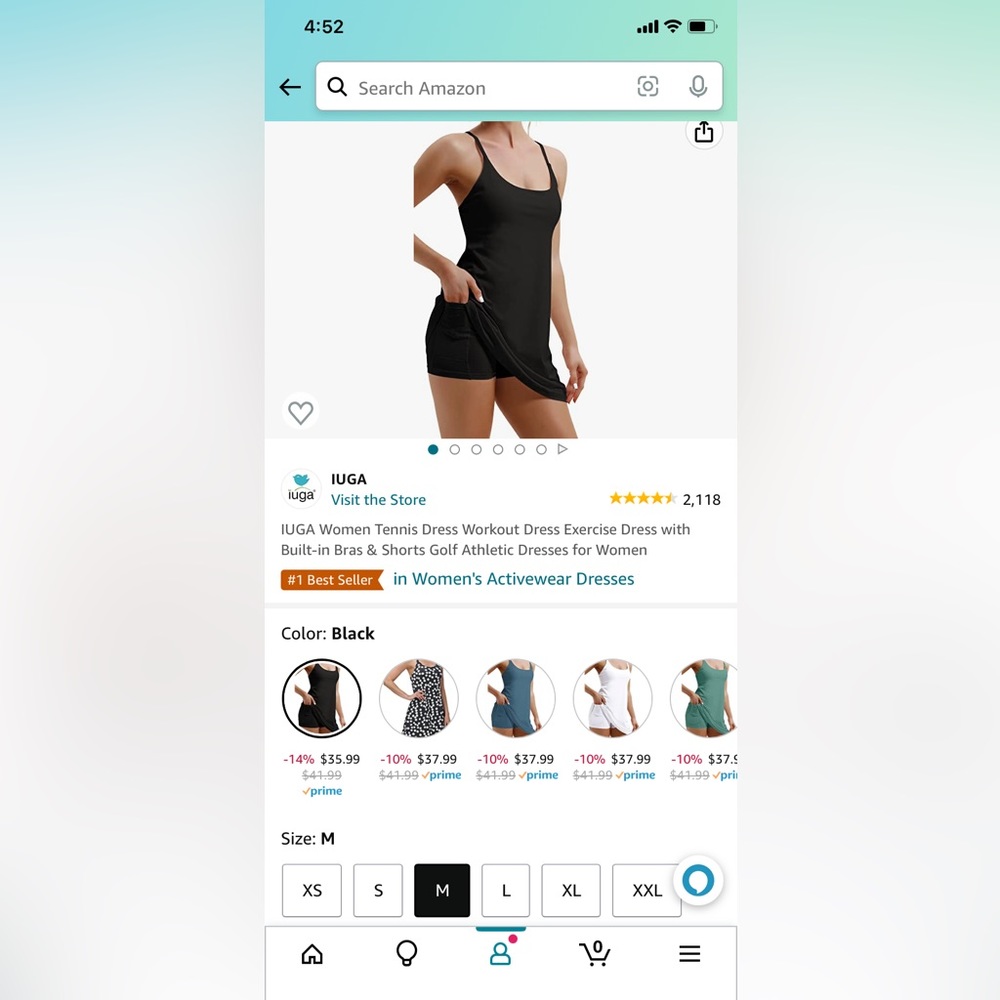 Medium. Athletic dress. New.